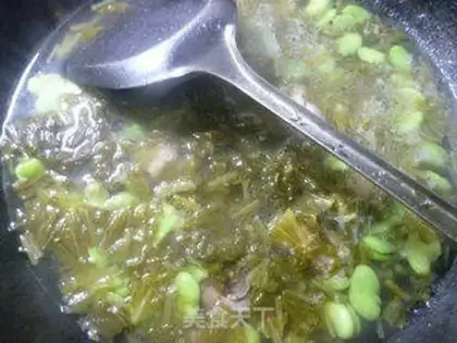 Make Snow pickles, bean ribs soup step 7