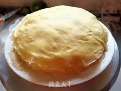 Make The durian cake step 17