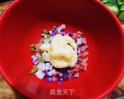 Make A field salad cucumber step 3