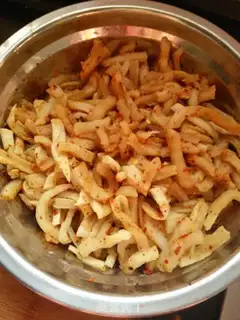 Make radish dry sauna step 3