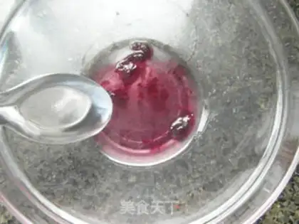 Make Blueberry love pearl soup step 1