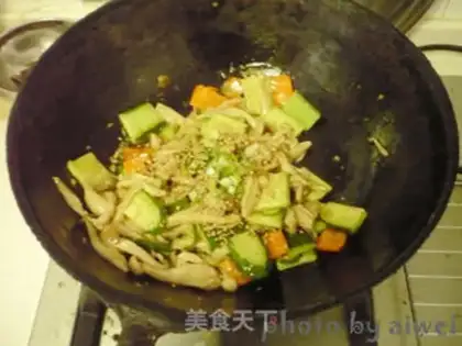 Make Warm mushrooms step 8