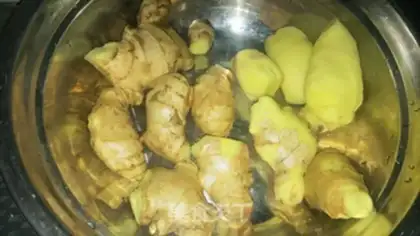 Make Cream ginger tea step 0