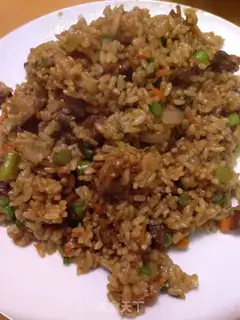 Make Black pepper beef fried rice step 6