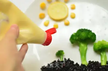 Make Black rice orchids step 10