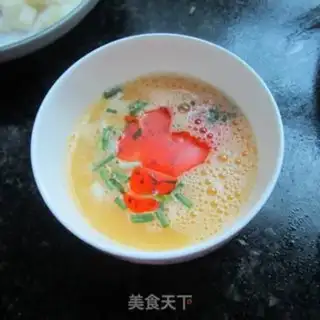 Make Onion rice tofu eggs step 3