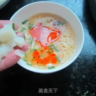 Make Onion rice tofu eggs step 4