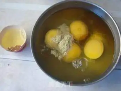 Make Shrimp swollen eggs step 2