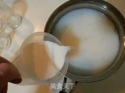 Make Jelly almond tofu step 4