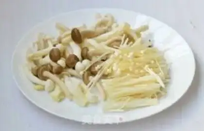 Make Steaming a variety of mushrooms step 1