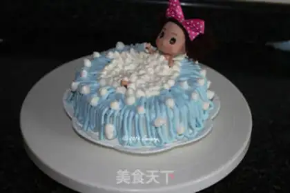 Make Bubble bath cake step 15