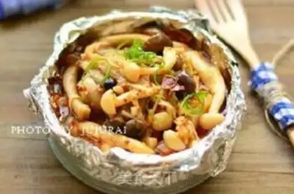 Make Steaming a variety of mushrooms step 9