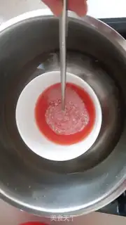Make Strawberry roses step 1