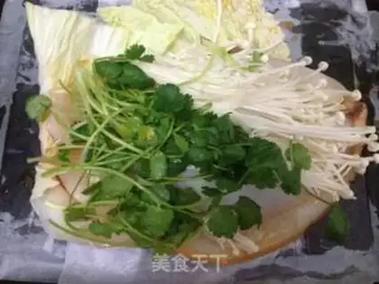 Make A roasted squid roll of golden mushrooms step 6
