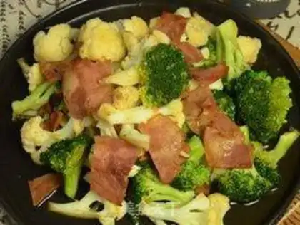 Make Bacon grilled flowers step 8