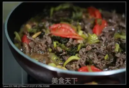 Make Tomato sour beef step 5