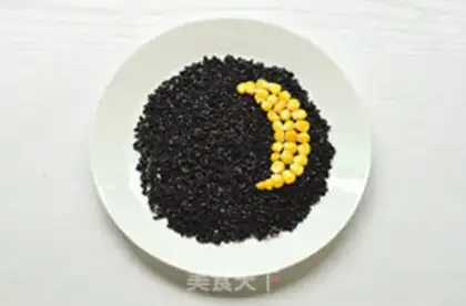 Make The night sky, black rice step 4
