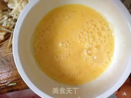 Make Golden mushrooms and eggs step 2