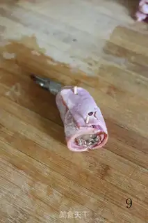 Make Garlic fan bacon shrimp step 8
