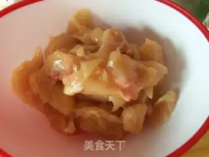 Make Winter fried meat step 1