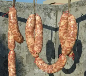 Make Homemade wide sausages step 17