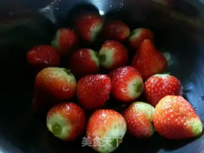 Make Ice cream strawberries step 2