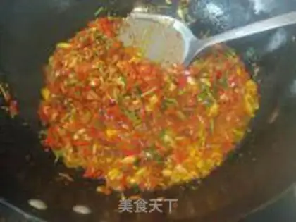 Make Qin chili sauce step 5