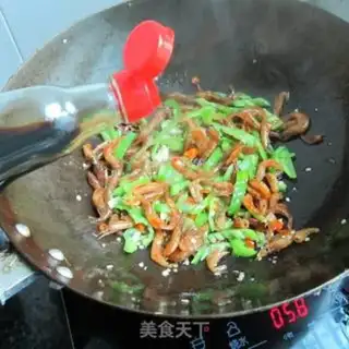 Make Peppers fried shrimp step 7