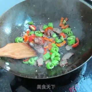 Make Fish fragrance, double pepper fork step 6