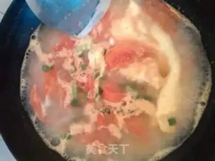 Make Tomato egg soup step 5