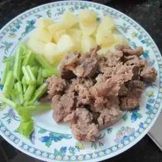 Make Potato fried cow step 2