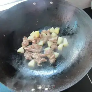 Make Potato fried cow step 7