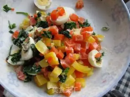 Make Sweet pepper vegetable salad step 7
