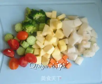 Make Vegetable salad step 2