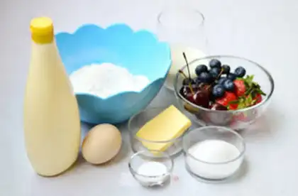 Make Sweet fruit muffins step 0
