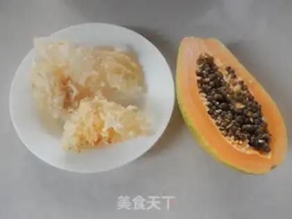 Make Silver ear papaya sugar step 0