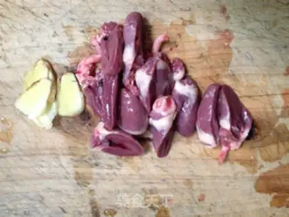 Make Abalone quenchs duck heart step 2