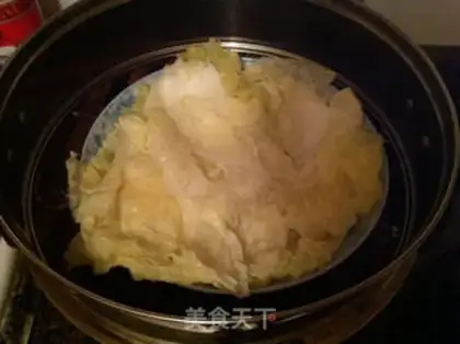 Make Garlic fan cabbage step 3