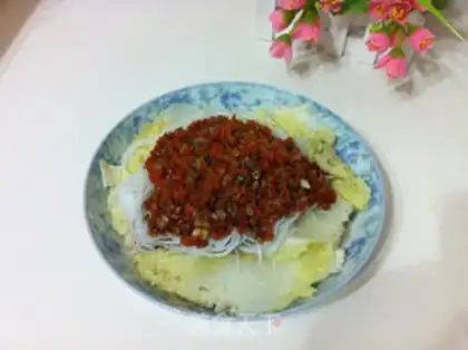 Make Garlic fan cabbage step 9