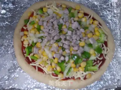 Make Corn pizza step 4