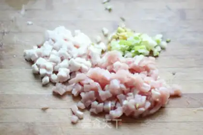Make Gold-cheese-heart shrimp step 1