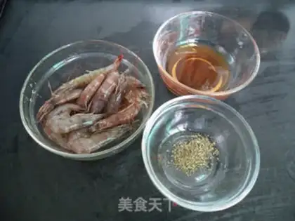 Make A series of red shrimp step 0
