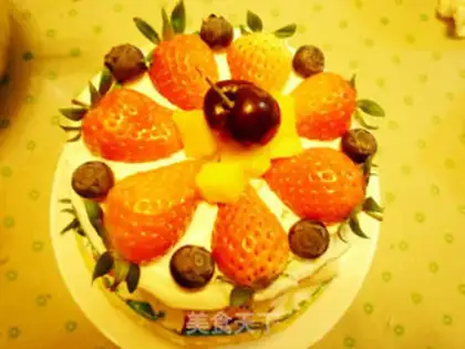Make Rainbow naked cake step 25