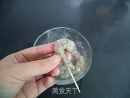 Make A series of red shrimp step 9