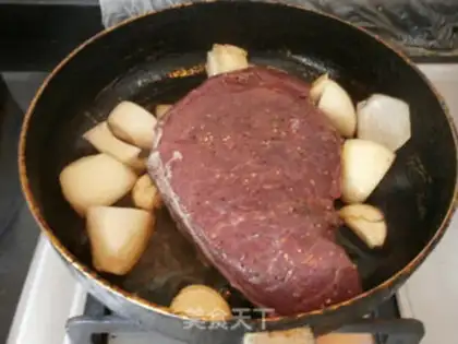 Make Black pepper steak step 4