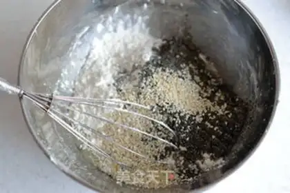 Make Sesame peaches step 3