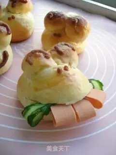 Make Frog hamburger step 11