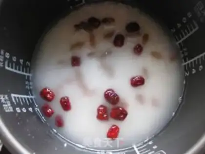 Make Red-tree raisin rice step 3