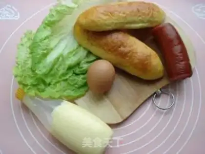 Make Corn salad hot dog bag step 0