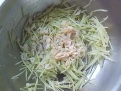 Make Shrimp rice loaf step 1